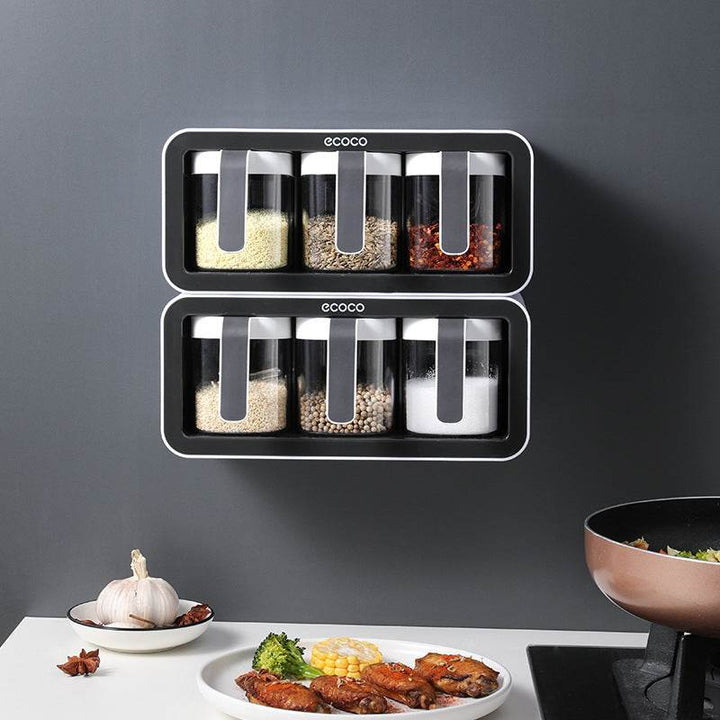 ZEYTON CART Spice Jar Organizer with Wall Mount Design - ZEYTONCART