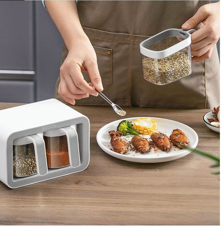 ZEYTON CART Spice Jar Organizer with Wall Mount Design - ZEYTONCART
