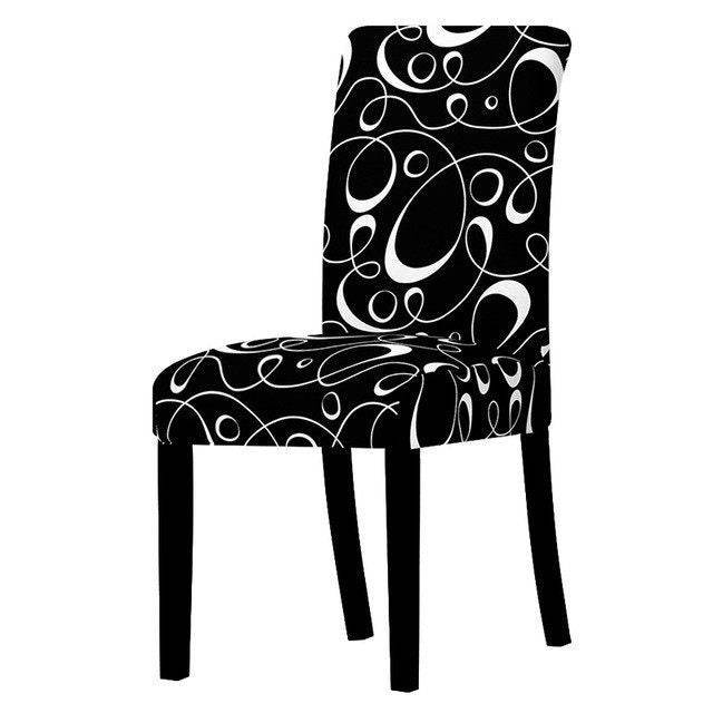 Printed Stretch Chair Cover Big Elastic Seat Chair Covers - ZEYTONCART