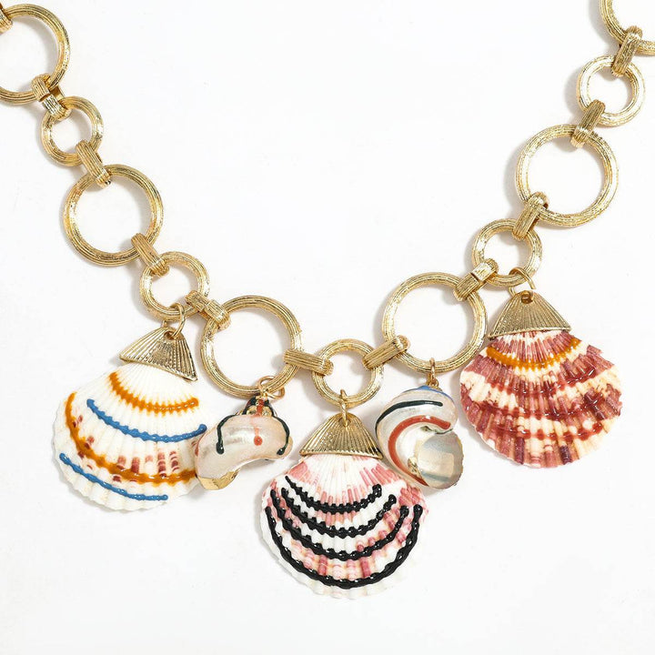 Alloy Shell OT Buckle Necklace European And American Travel Style Accessories - ZEYTONCART