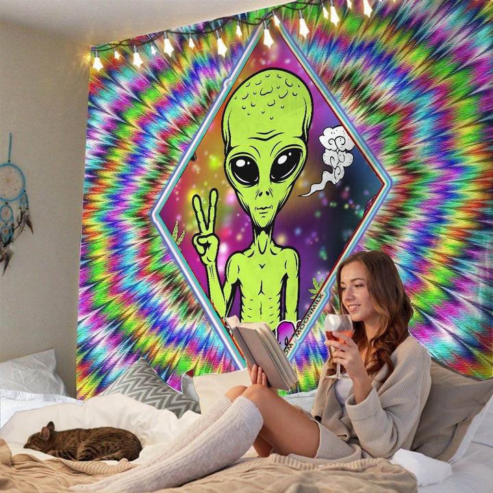 Explosive Home Decor Alien Tapestry - ZEYTONCART