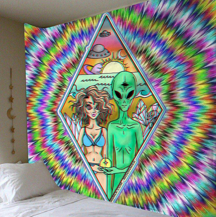 Explosive Home Decor Alien Tapestry - ZEYTONCART