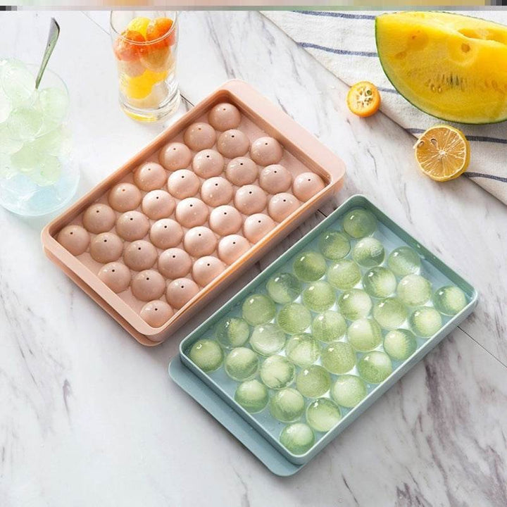 Ice Tray 3D Round Ice Molds Home Bar Party Use Round Ball Ice Cube Makers Kitchen DIY Ice Cream Moulds - ZEYTONCART