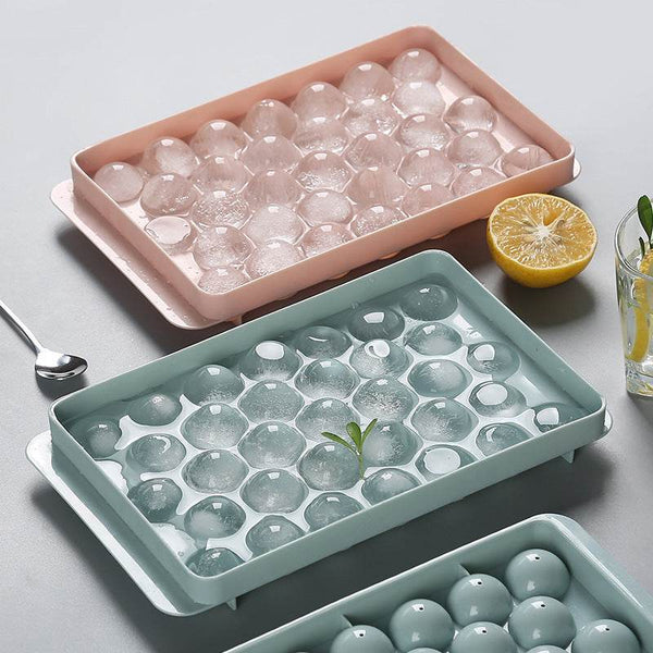 Ice Tray 3D Round Ice Molds Home Bar Party Use Round Ball Ice Cube Makers Kitchen DIY Ice Cream Moulds - ZEYTONCART