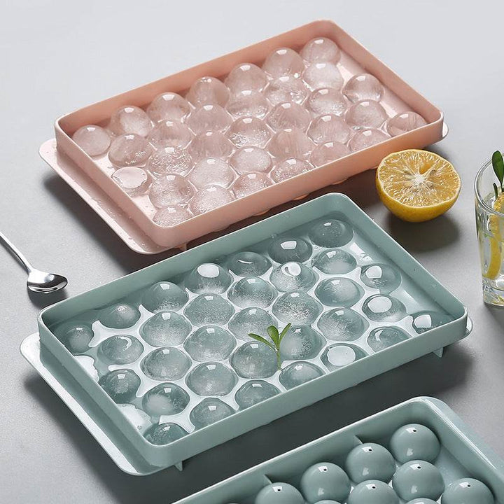 Ice Tray 3D Round Ice Molds Home Bar Party Use Round Ball Ice Cube Makers Kitchen DIY Ice Cream Moulds - ZEYTONCART