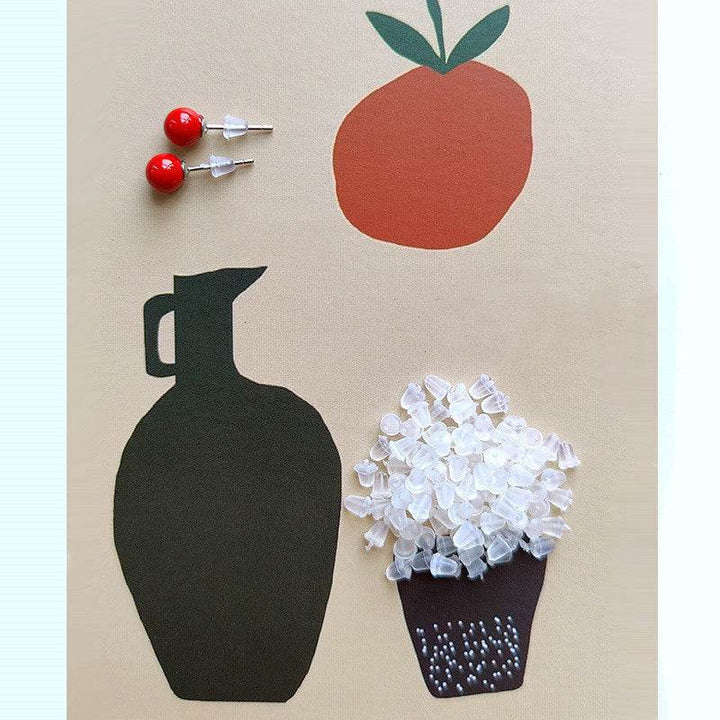 Earrings Earring Plugs Silicone Anti-skid Anti-skid Ear Plugs Ear Buckles Ear Caps Behind Ear Plugs Plugs Earrings Diy Accessories - ZEYTONCART