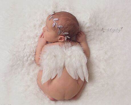 Newbornx Photography Props White Angel Wing Baby - ZEYTONCART