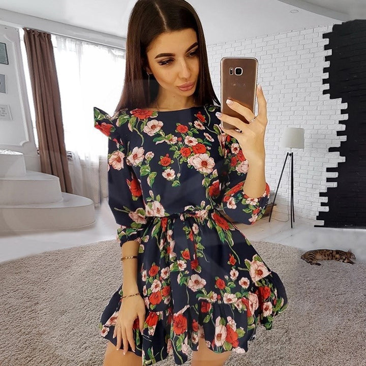 Sweet Floral Ladies Dress - ZEYTONCART
