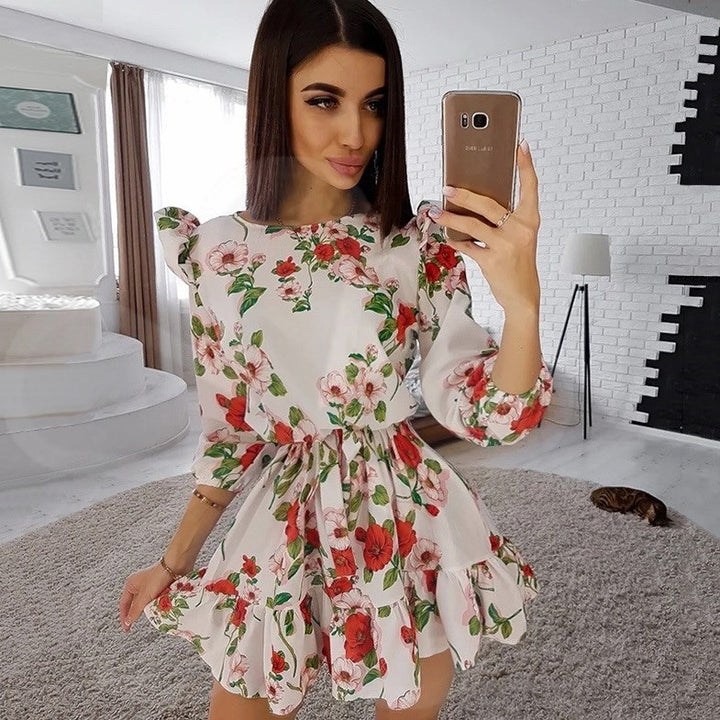 Sweet Floral Ladies Dress - ZEYTONCART