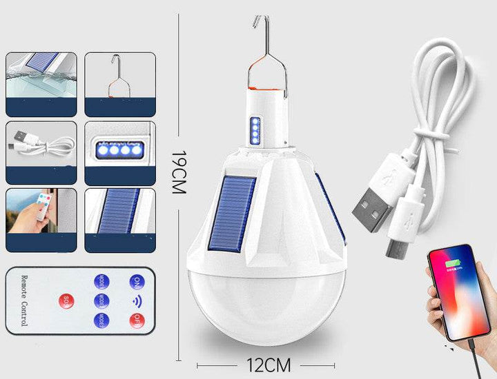 Rechargeable Bulbs Home Outdoor Super Bright Lighting Night Market - ZEYTONCART