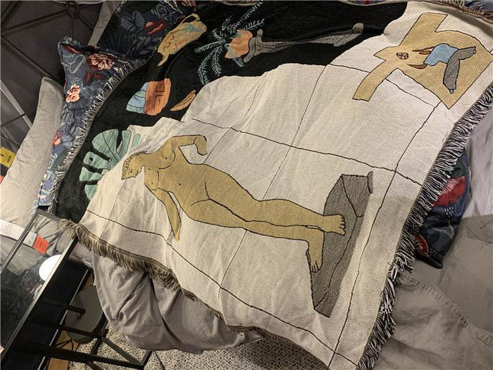 Artistic Blankets Free-spirited Decorative Sofa Blankets Rugs - ZEYTONCART