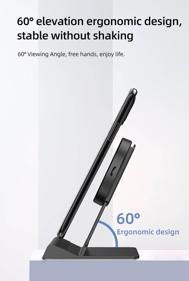 Horizontal Cooling Hole Mobile Phone Holder Wireless Fast Charger - ZEYTONCART