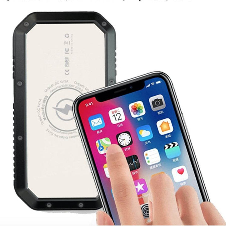 Wirelsess solar powerbank phone accessories torch - ZEYTONCART