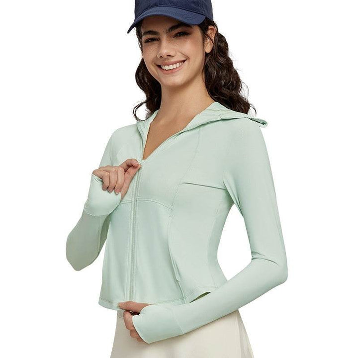 Ice Slim-fit Hood Sun Protection Clothing For Women - ZEYTONCART