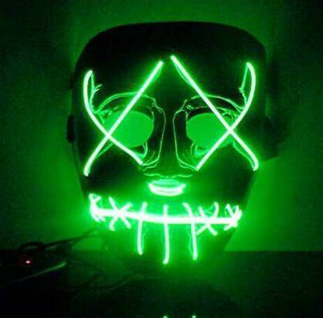 Halloween Led Glowing Full Face Mask - ZEYTONCART