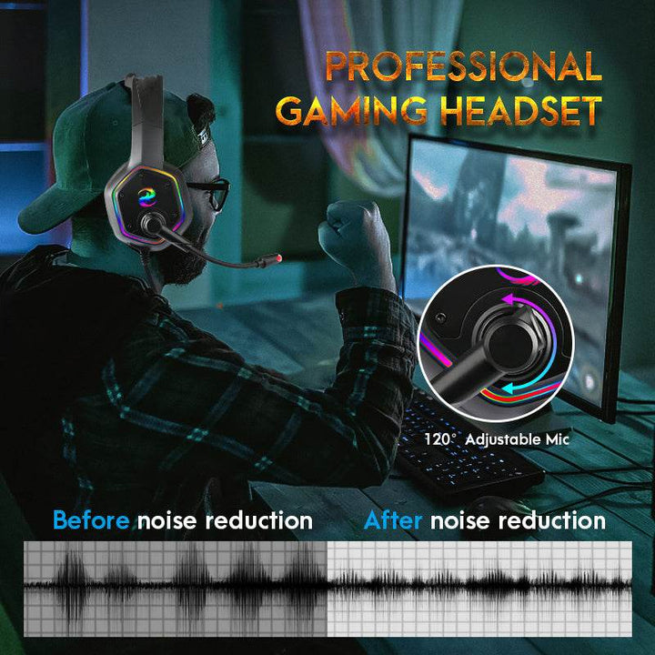 Gaming 3D Sound Effect GAMINGHEADSET Noise Canceling Headphones - ZEYTONCART