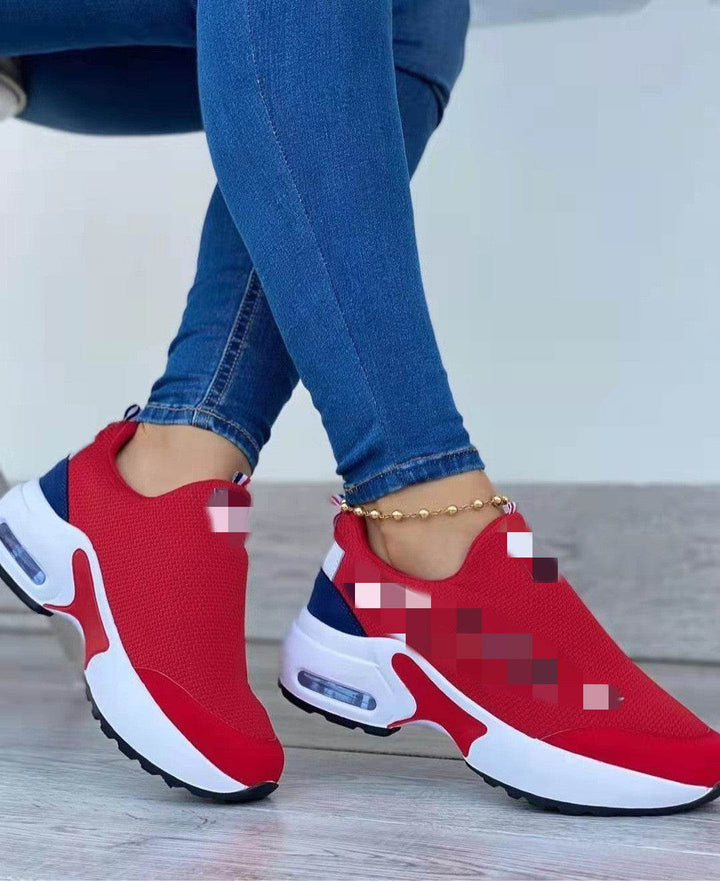 Air Cushion Lazy Dad Shoes Slip-on Sneakers For Women - ZEYTONCART