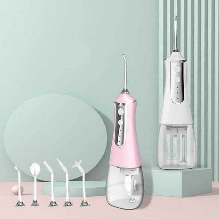 3 Modes Oral Irrigator USB Rechargeable Water Floss Portable Dental Water Flosser Jet 350ml Irrigator Dental Teeth Cleaner 5 Jet - ZEYTONCART