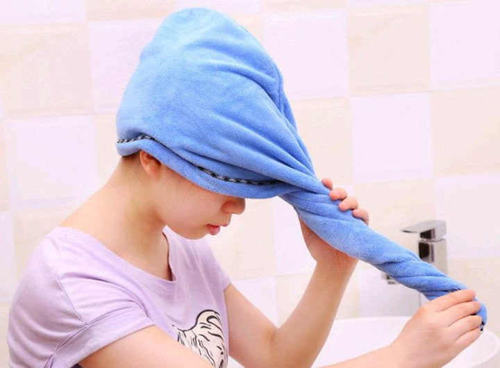 Water Absorption Dry Hair Bath Thick Towel - ZEYTONCART
