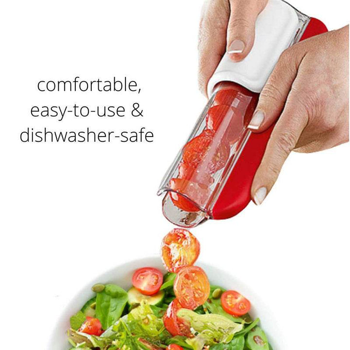 Tomato Chip Slicer Vegetable Fruit Zip Slicer Knife Grape Cutter Chopper Multifunctional Kitchen Tools - ZEYTONCART