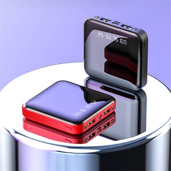 Mini Power Bank 20000 MAh Portable Mirror Digital Display Power Bank - ZEYTONCART
