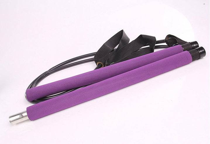 Yoga Crossfit Resistance Bands Exerciser Pull Rope Portable Gym Workout Pilates Bar Trainer Elastic Bands - ZEYTONCART