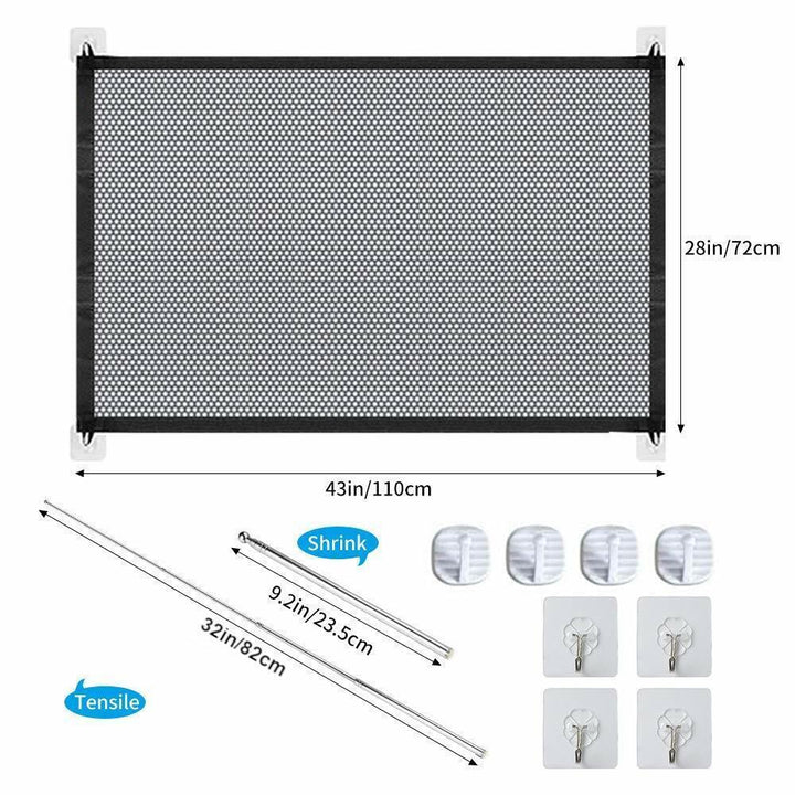 Pets Dog Cat Baby Safety Gate Mesh Fence Magic Portable Guard Net Stairs Doors - ZEYTONCART