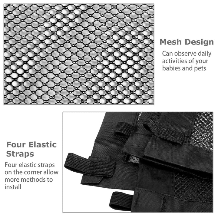 Pets Dog Cat Baby Safety Gate Mesh Fence Magic Portable Guard Net Stairs Doors - ZEYTONCART