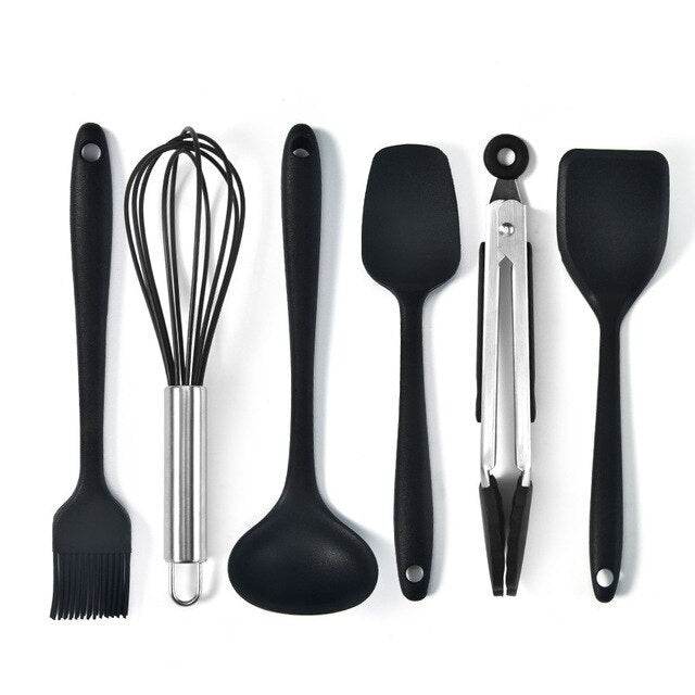 Six-Piece Silicone Mini Cooking And Baking Utensils - ZEYTONCART