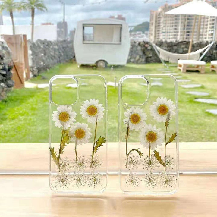 New Epoxy Daisy Phone Case Applicable Protective Cover - ZEYTONCART