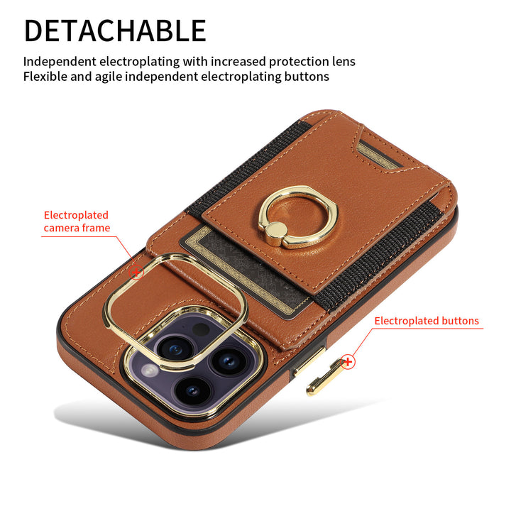 Back Cover Leather Case Phone Case Wallet Protective Case Universal - ZEYTONCART