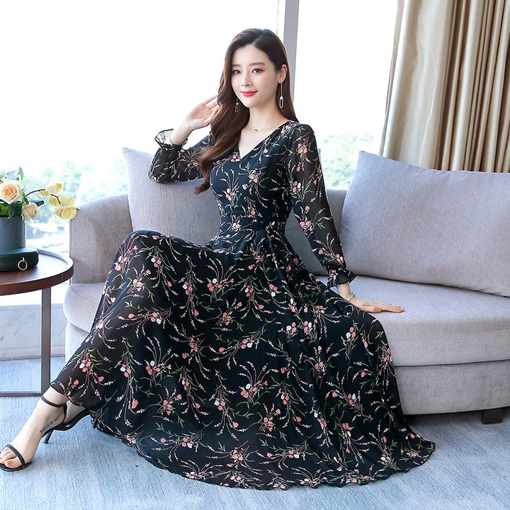 Ladies Floral Chiffon Skirt - ZEYTONCART
