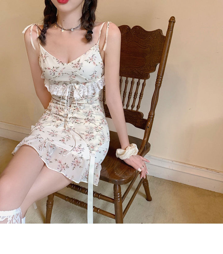 Floral sling retro skirt - ZEYTONCART