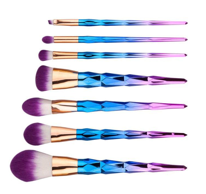 7 makeup brushes, makeup tools, diamond makeup brush foundation brush - ZEYTONCART