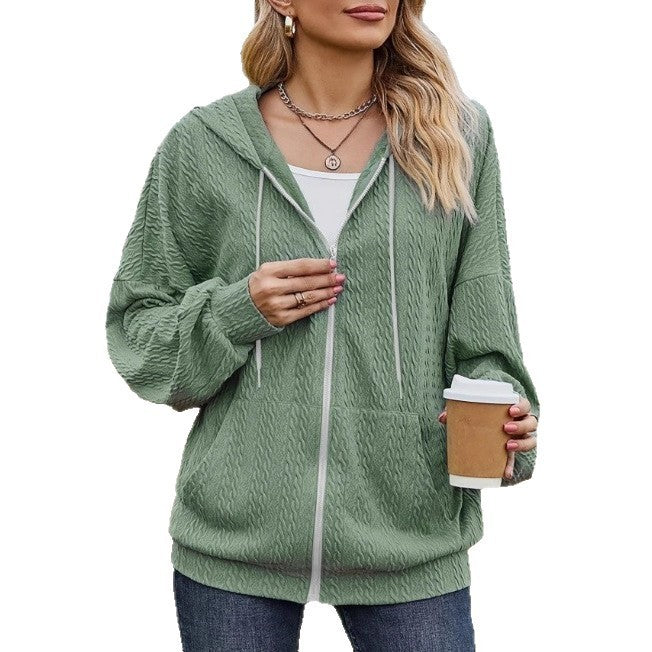 Hooded Sweater New Autumn And Winter Zipper Coat - ZEYTONCART