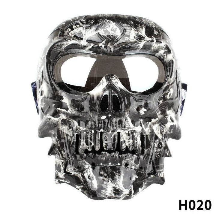 Face Mask Motorcycle Windproof Mask Skull Glasses Male - ZEYTONCART