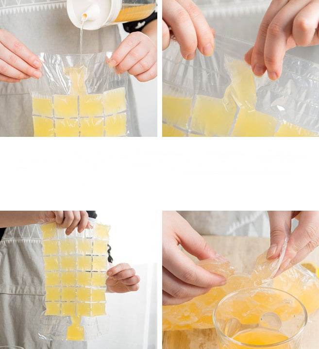 Creative disposable ice pack Self-sealing hygienic ice cubes Frozen ice packs 10 pieces - ZEYTONCART