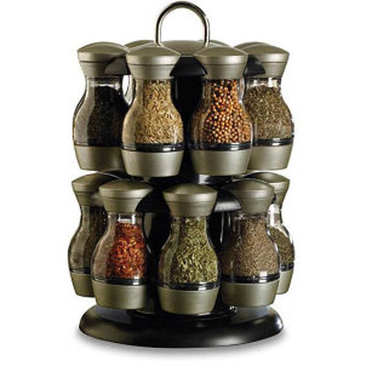 Double-layer rotating spice rack - ZEYTONCART