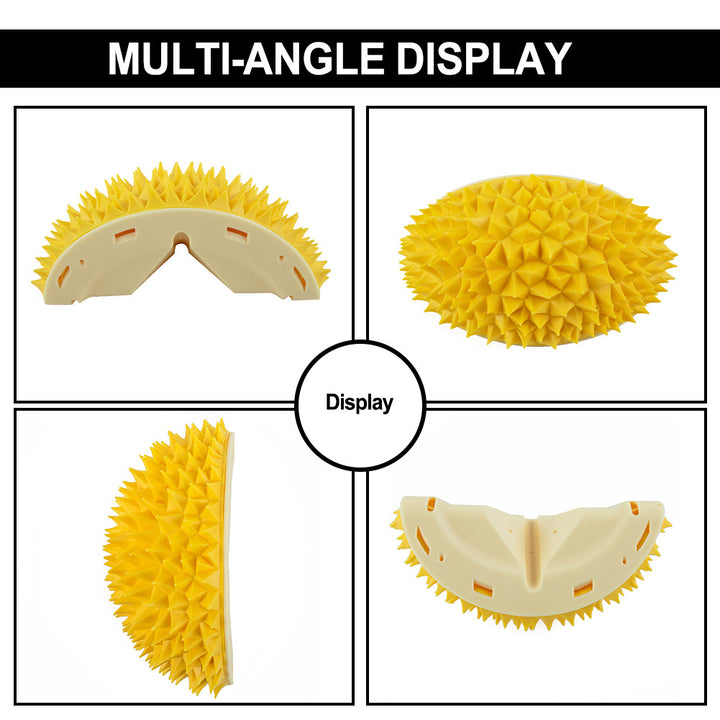 Durian Cat Brush, Dog Cat Self Groomer, Wall Corner Scratcher Massage Combs Durian Shape Molars Eat Slowly Toys Multifunctional Scratch Massager Tool Pets Clean Teeth Healthy Toys - ZEYTONCART