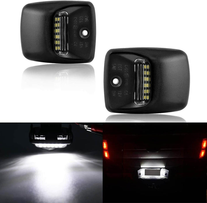 White LED Tag License Plate Light Bulbs Assembly Kit - ZEYTONCART