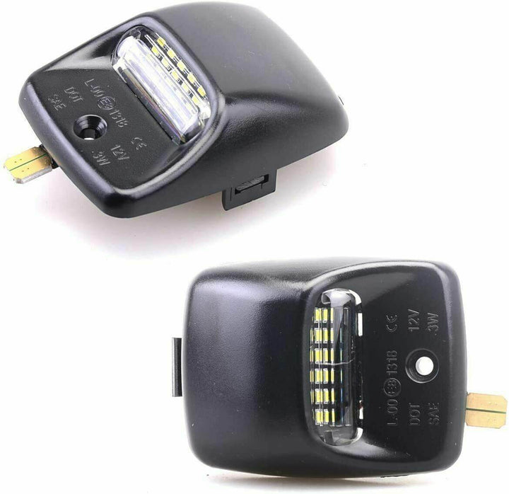 White LED Tag License Plate Light Bulbs Assembly Kit - ZEYTONCART