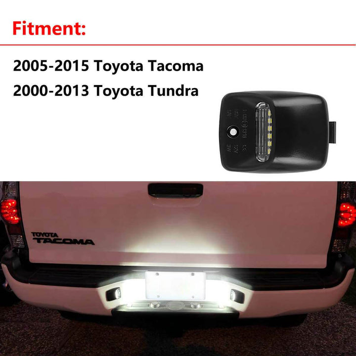White LED Tag License Plate Light Bulbs Assembly Kit - ZEYTONCART