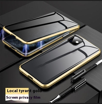 Anti-peep Magnetic Protective Shell Magnetic Privacy Glass Phone Case - ZEYTONCART
