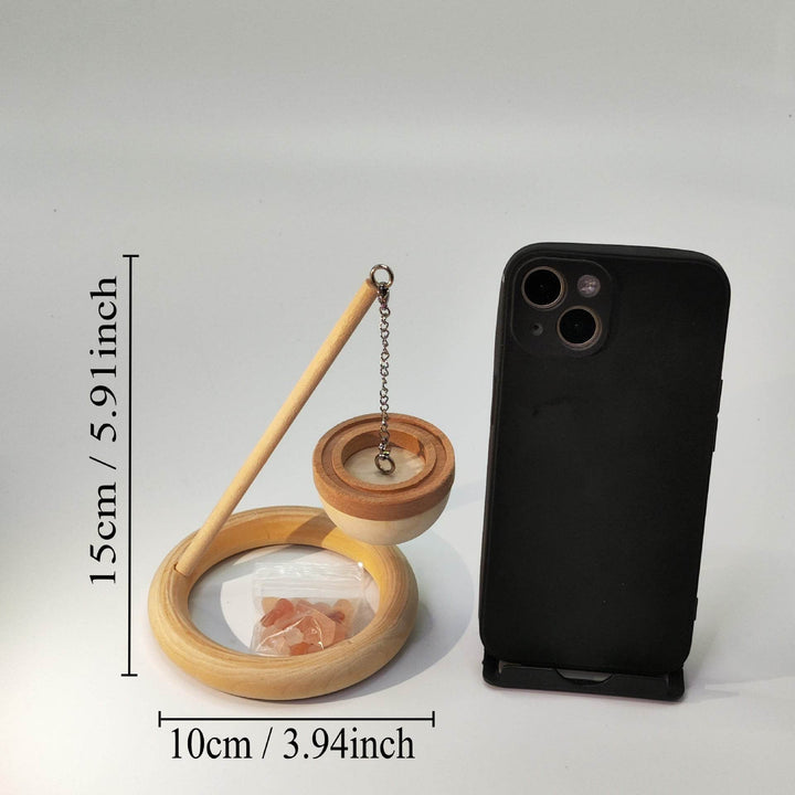 Salt Rock Diffuser Elevated Pine Wood Natural Aromatherapy Diffuser Flameless Oil Diffuser Aromatherapy Decoration For - ZEYTONCART