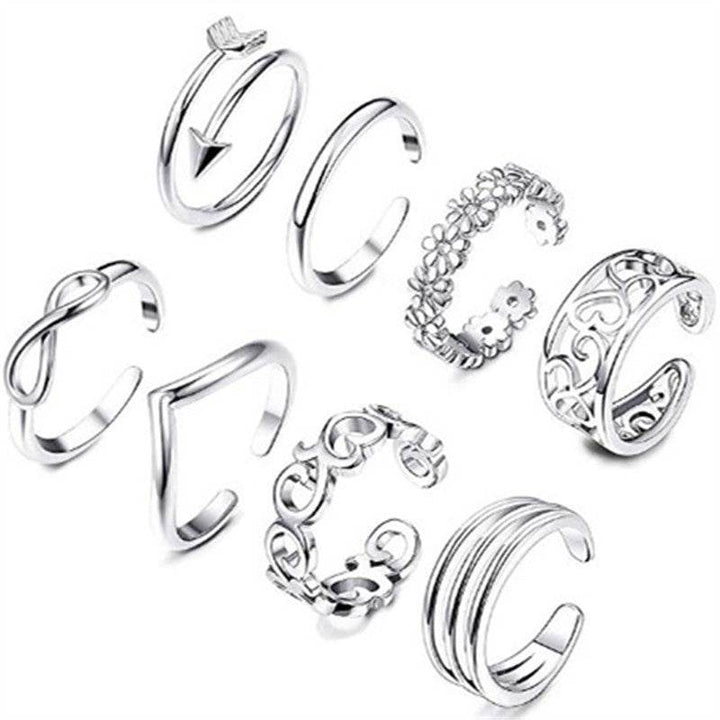 Feet Rings Foot Personality Charm Rose Simple Rings Women's   Rings - ZEYTONCART