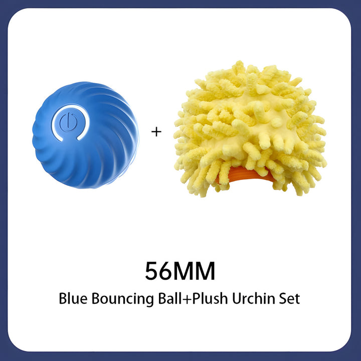 Interactive Bouncing Ball For Dogs,Automatic Smart Toy, Self-moving Rotating Stimulating Pet Entertainment, Noise-Reducing Urchin Cover,USB Rechargeable Dog Toy, Dog Electric Interactive Toy - ZEYTONCART