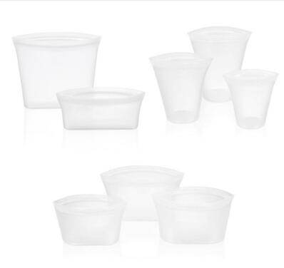 Reusable Clear Plastic Storage Cups - Set of 3 Sizes - ZEYTONCART