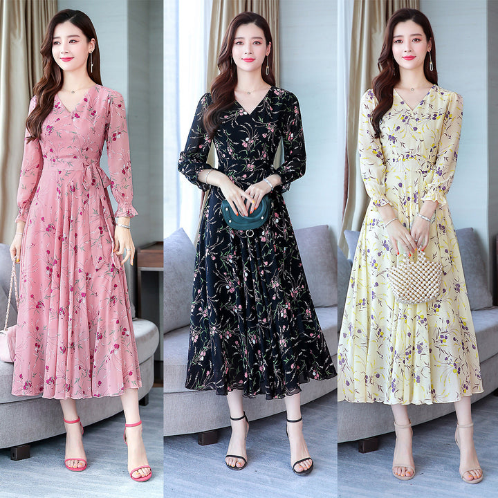 Ladies Floral Chiffon Skirt - ZEYTONCART