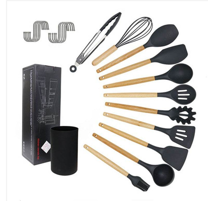 kitchen utensils silicone cooking spoon shovel cookware set - ZEYTONCART