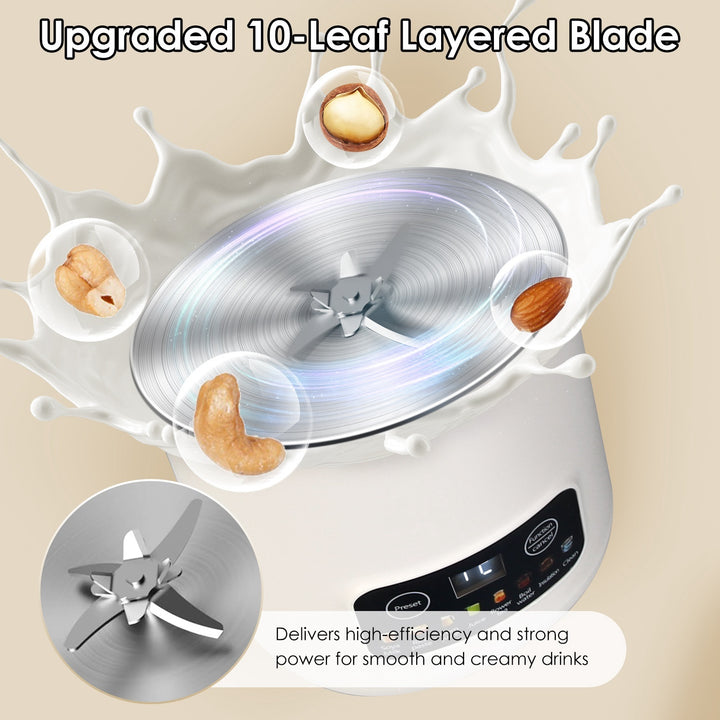 1Pc 27OZ Nut Milk Maker With 12Hours Delay Function Self-Cleaning Keep Warm Automatic Soy Milk Maker Machine For Homemade Soya Milk Rice Paste Juice Corn Juice Flower Tea Boil Water - ZEYTONCART